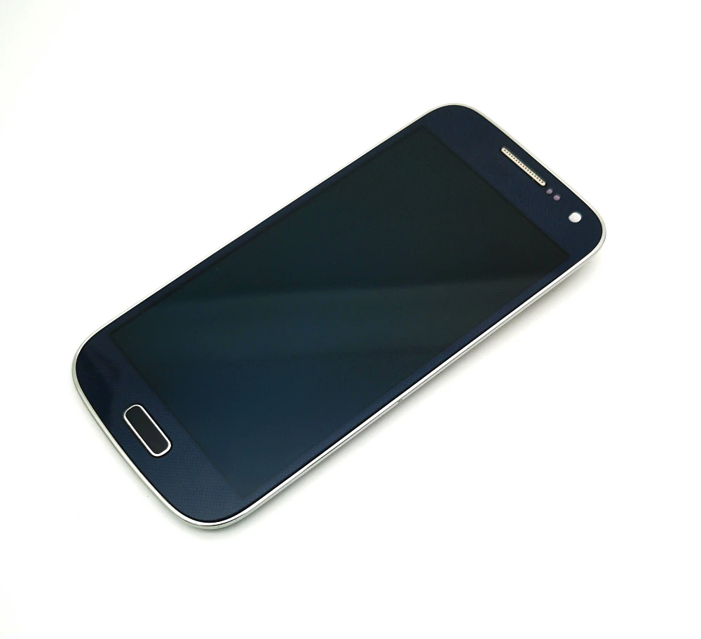 Супер AMOLED ЖК-дисплей для samsung Galaxy S4 mini I9190 I9192 I9195 ЖК-дисплей кодирующий преобразователь сенсорного экрана в сборе с рамкой