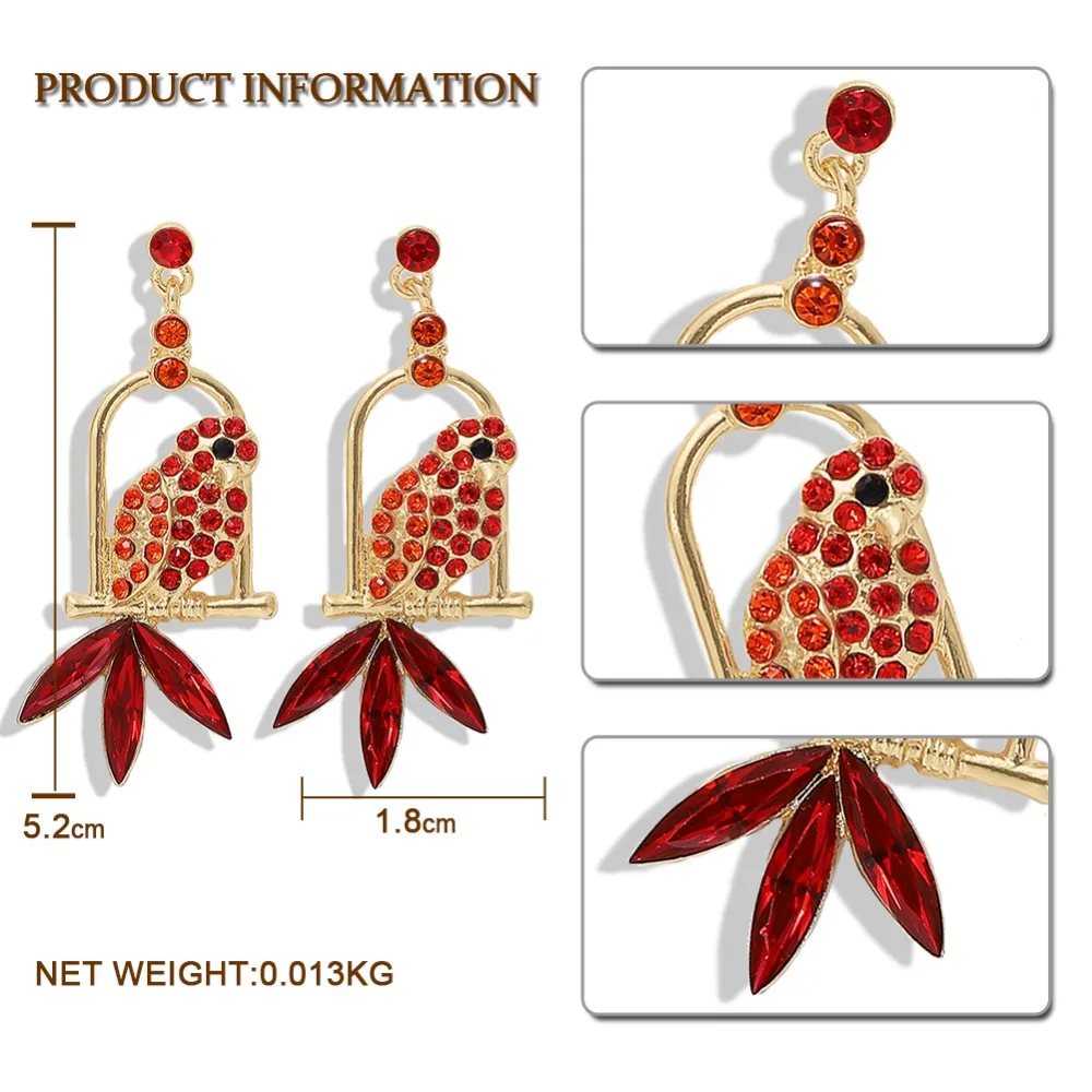 Dvacaman ZA, Кристальные серьги в виде птиц, висячие серьги для женщин, длинные висячие серьги с кисточками, свадебные украшения, INS