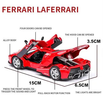 

None 1:32FXX K Alloy Sports Car Model Toy Christmas Gifts for Children