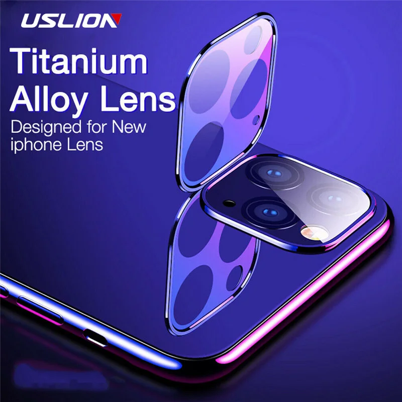 USLION для iPhone 11 чехол объектива камеры из закаленного стекла Pro Max Защитная пленка