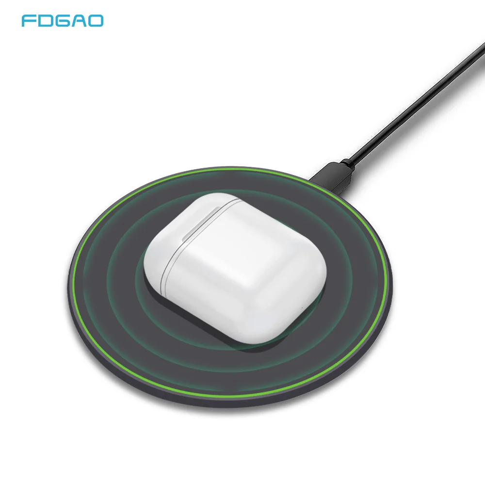 FDGAO 10 Вт Беспроводное зарядное устройство для iPhone 11 Pro 8 X XS XR Airpods Qi Быстрая зарядка