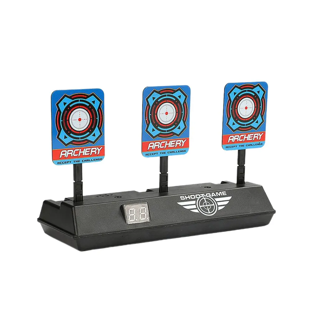 Pistolas de dardos de inducción automática, diana electrónica inteligente con reinicio automático, para practicar dardos, juegos de disparos y fiestas