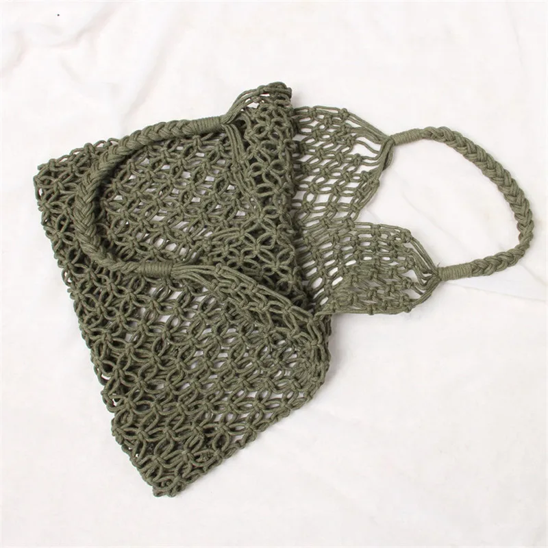 35x35 см модная популярная тканая сумка, сетчатая плетеная Сумка с пряжкой, сетчатая соломенная сумка без подкладки, Сетчатая Сумка через плечо