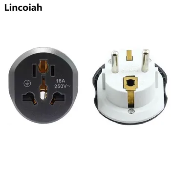

16A Universal EU RU DE KR ES FR Travel Adapter Euro Converter UK US AU to EU AC Power Socket Plug Travel Charger Converter 250V