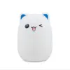 Cute Silicone LED Night Light For Kids Children Bedroom Touch Sensor Bear Lamp Decoration Room Decor Holiday Gift Toy