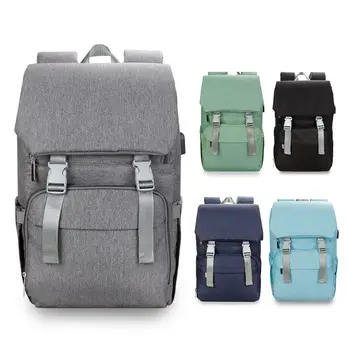 

Baby Diaper Backback Large Capacity Mummy Nappy Bag Multifunctional USB Daypack H8WD