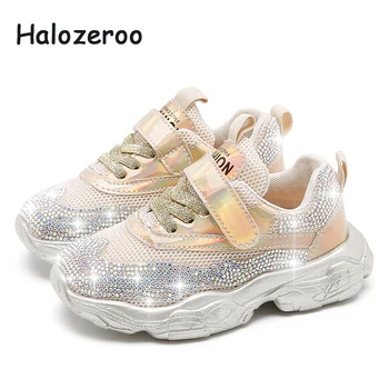 

Autumn New Toddler Rhinestone Shoes Children Mesh Casual Sneakers Baby Girls Sport Sneakers Boys Chunky Sneakers Soft Trainers