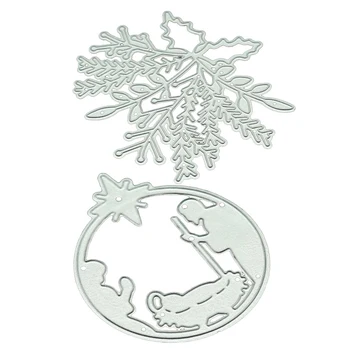 

Jesus nativity scene metal die cutting create decoration Embossing Scrapbooking Steel Craft Dies cuts Stamps paper Cards Stencil
