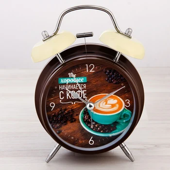 

Alarm clock "Good starts with coffee", d = 11 cm