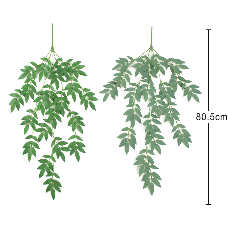 JAROWN Artificial Green Plants Willow Vines Wedding Arch DIY Decoration Home Silk Fake Flower Rattan Wall Hanging Leaves Garden Decoration (10)