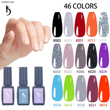 

KODIES GEL NEW Nails Gel Polish Glitter Nude Gelcolor Semi Permanent UV Gel Varnishes Thick Long Lasting Gellak Paint Nailart