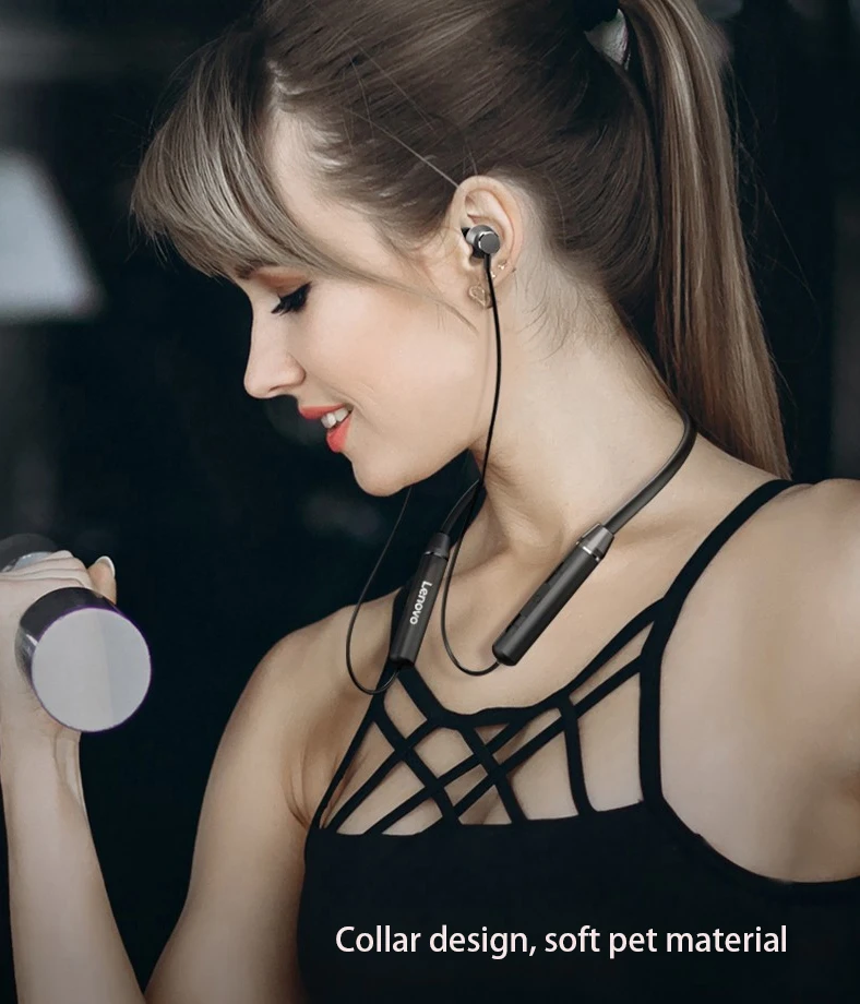 Lenovo HE05 наушники шейным Bluetooth V5.0 гарнитура микрофон бас