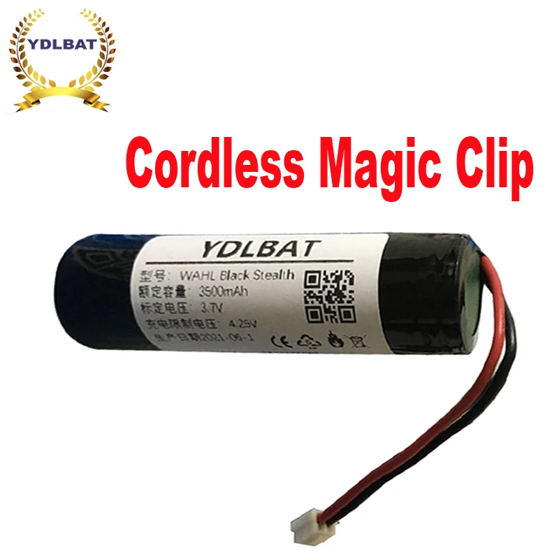 Аккумулятор YDLBAT для WAHL Black Stealth хром беспроводной волшебный зажим Стерлинговое