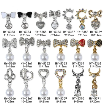 

10pcs/lot, 3d Nail Art Alloy Decorations with AB Side Rhinestones,Diamonds,Jewelry on Nails Salon Supplies