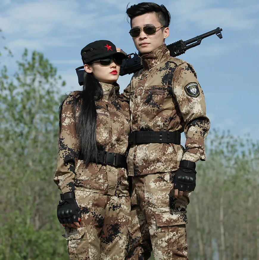

LABOUR Protection Appliance Desert Camouflage Suit Men's Special Forces Desert Training Clothes CS Expand Tactical Combat Unifor