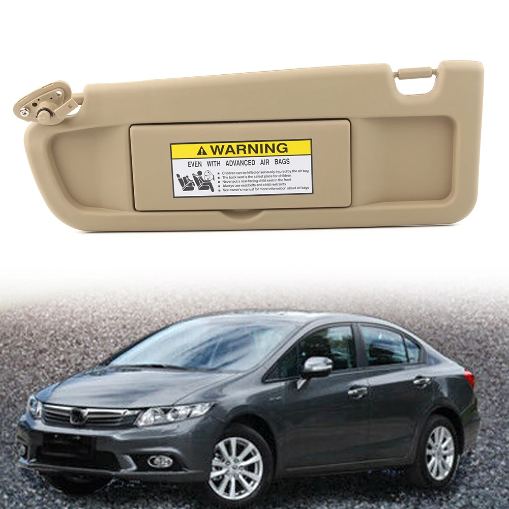 Left Driver Side Car Sunshade Shield Sun Visor For Honda Civic Sedan