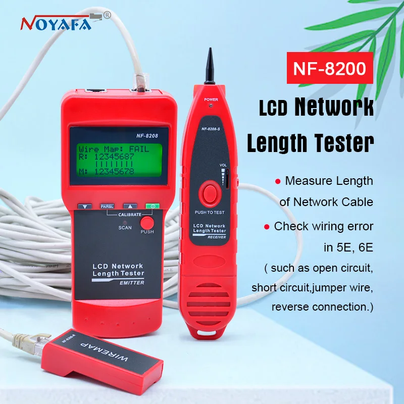 Высококачественный тестер сетевого кабеля NOYAFA RJ45 трекера|rj45 crimper|rj45 standardrj45 surge |