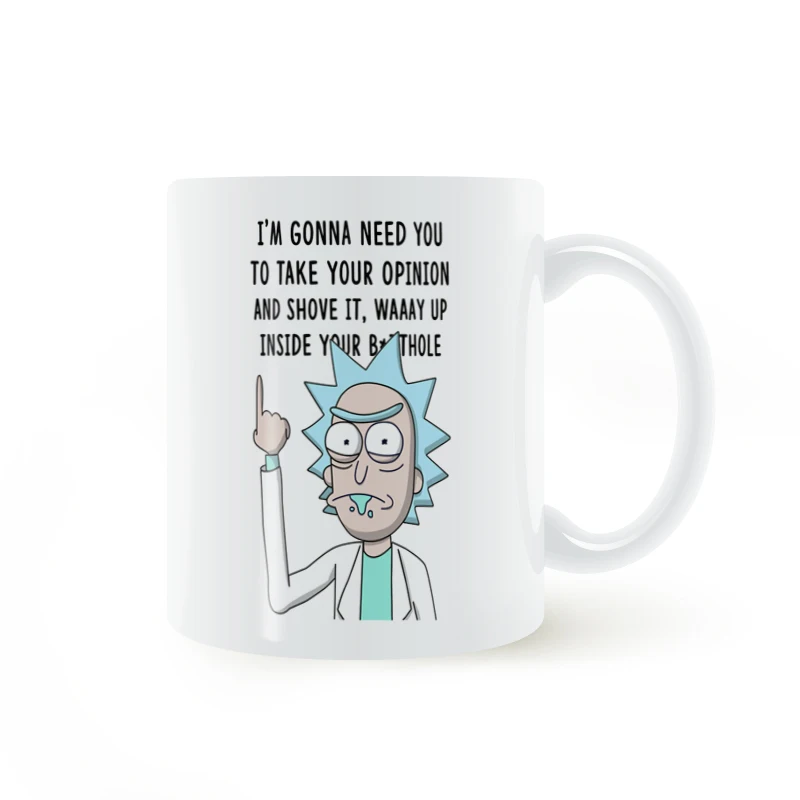 Запихните его Рик и Морти печатная кофейная кружка 11 унций|decorative mugs|printed mugsceramic cup |