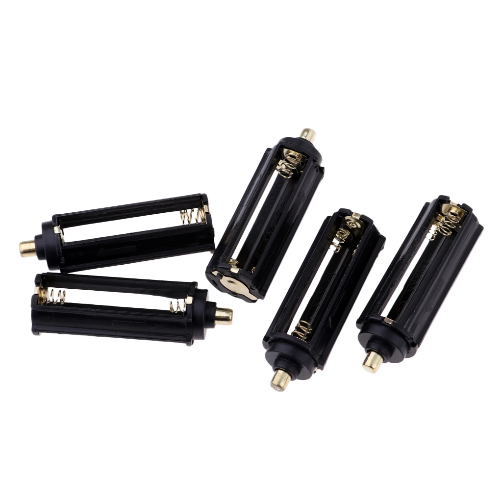 5pcs AAA Spring Battery Holder Case Box For Flashlight Torch Lamp Lights