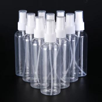 

10pcs 100ml Spray Bottle Empty Makeup Face Lotion Atomizer Sample Bottle Plastic Clear Cosmetic Sprayer Bottles