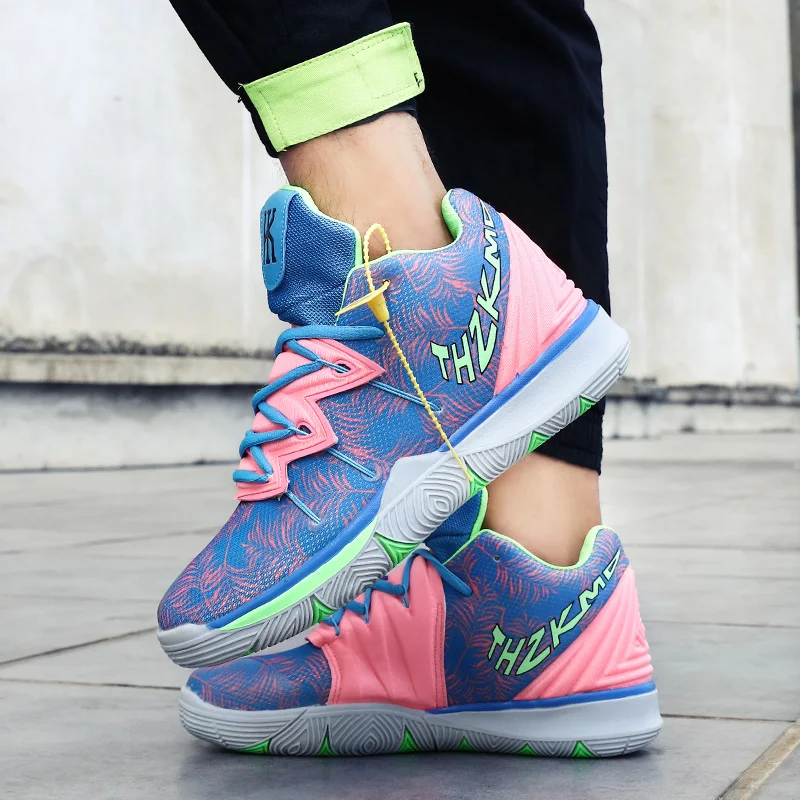 2019 Kyrie 5 мужские баскетбольные кроссовки с воздушной подушкой, баскетбольные кроссовки, Нескользящие высокие мужские кроссовки, дышащие