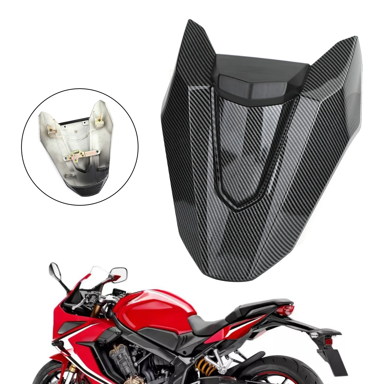 Artudatech заднее сиденье пассажира обтекатель для Honda CBR650R 2019 2020 Углеродные
