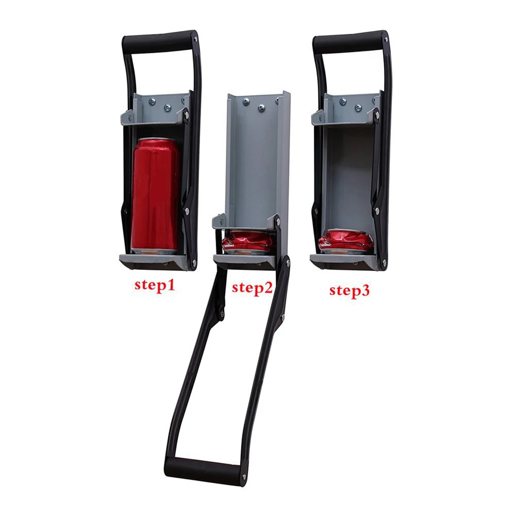 12oz. Aluminum Can Crusher & Bottle Opener Soda Can Compactor Wall Mounted