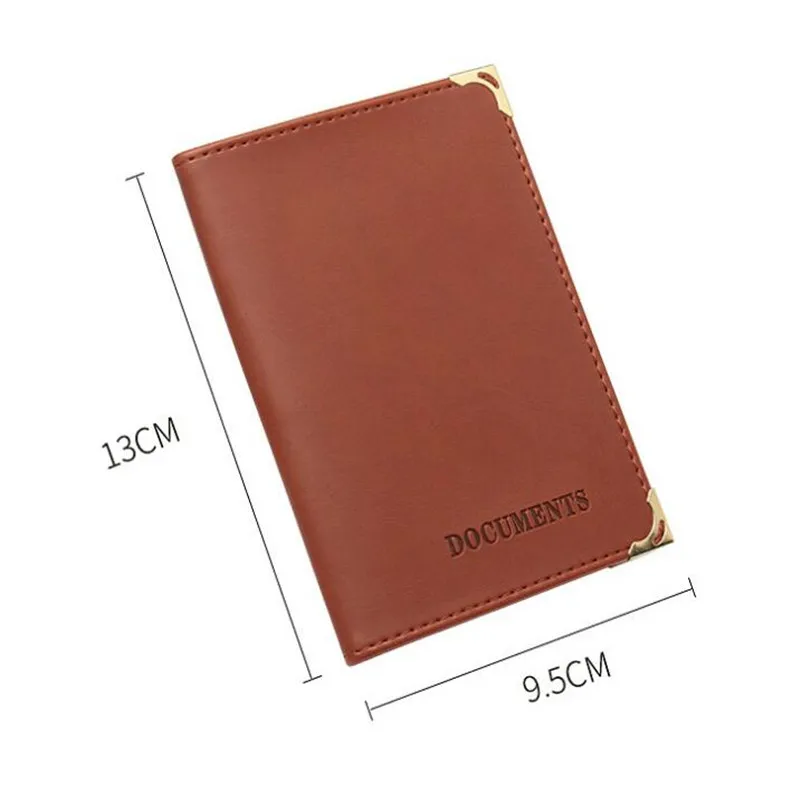 1Pc Russian Auto Driver License Cover Unisex Formal PU Leather Solid Cover For Car Driving Documents Card Credit Holder Case