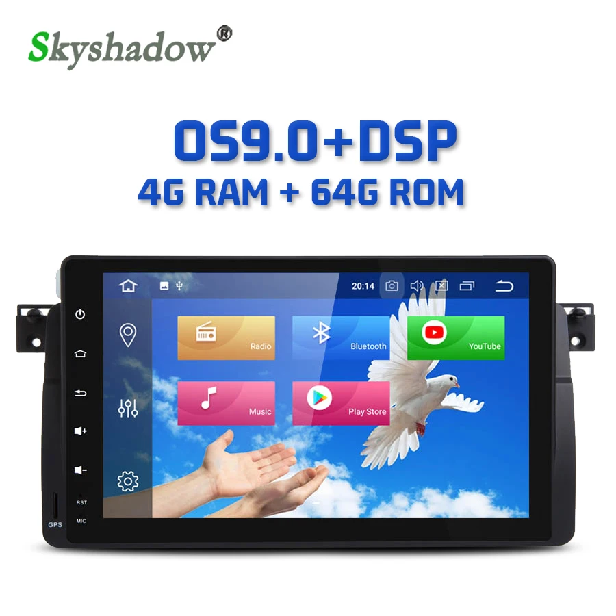IPS DSP автомобильный dvd-плеер 9 дюймов Android 0 8 ядер 4 Гб + 64 RDS радио WiFi GPS карта Bluetooth 2