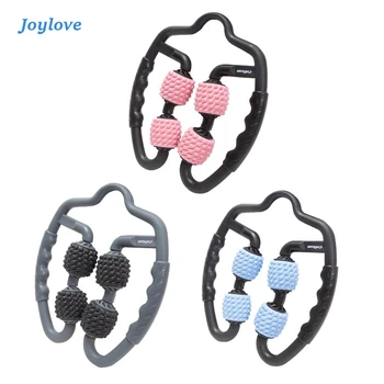 

JOYLOVE Leg Muscle Massager 4 Wheels Body Shaping Relaxation Roller Ring Clamp Leg/Waist Massage Stick Yoga Fitness