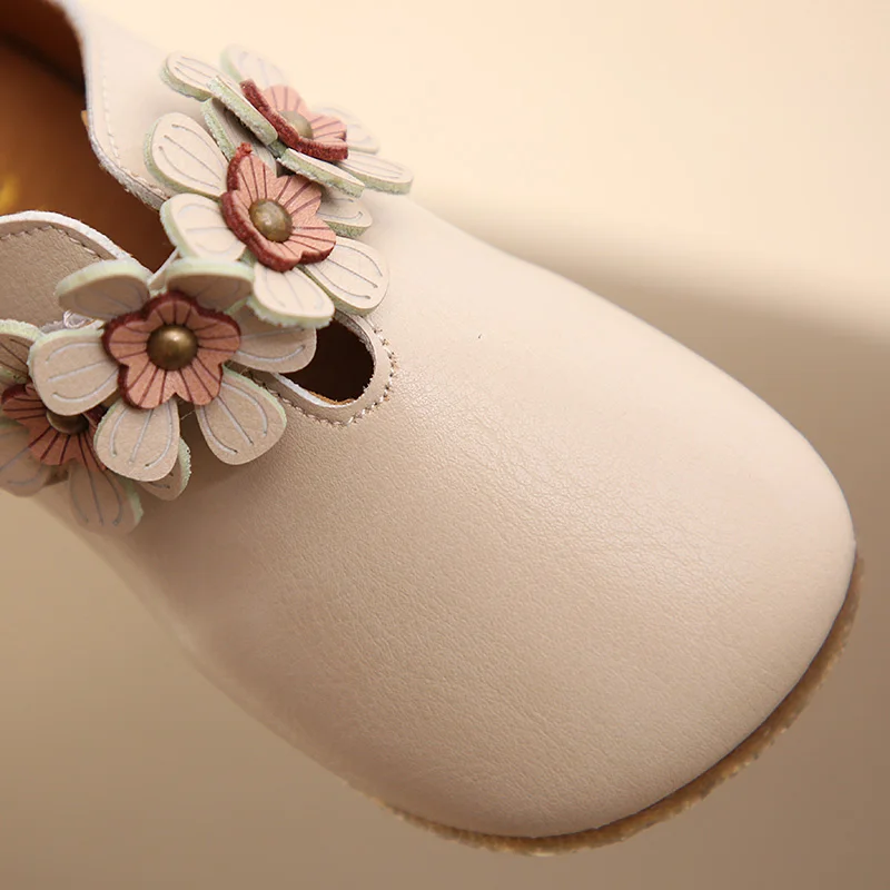 Детская обувь; коллекция года; сезон осень; Новинка; детская обувь из искусственной кожи в Корейском стиле; обувь принцессы для девочек с мягкой подошвой; европейские размеры 21-30