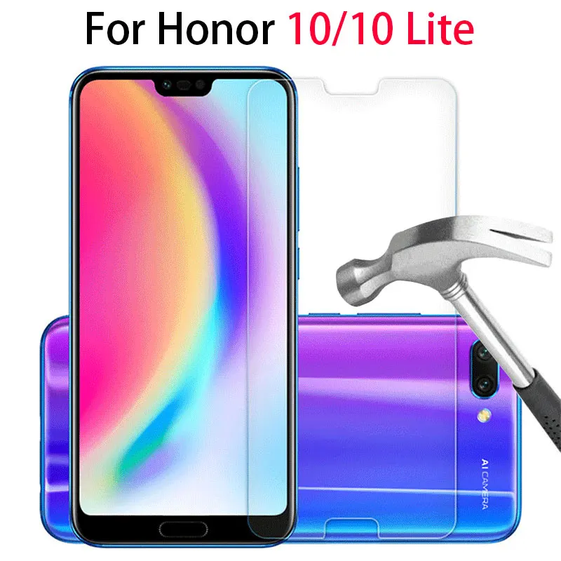 Чехол для Huawei Honor 10 Lite Защитное стекло закаленное полное покрытие защита экрана
