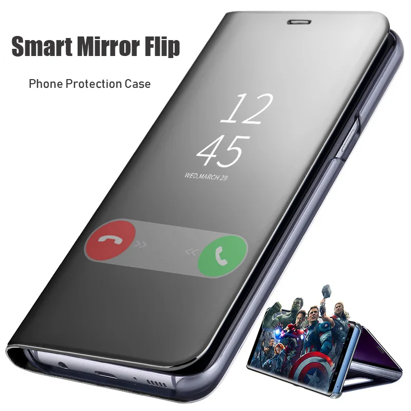 Умный зеркальный флип-чехол для телефона huawei P30 P20 P10 Коврики 30 20 Pro Lite P Smart 2019 Honor