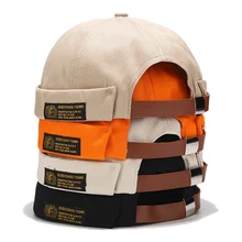 Brimless Docker Chapeau Hommes Bonnet Marin Coton Velours Côtelé Respirant Printemps Automne HipHop Rétro Casquette Réglable Femmes Chapeau Dropshoping