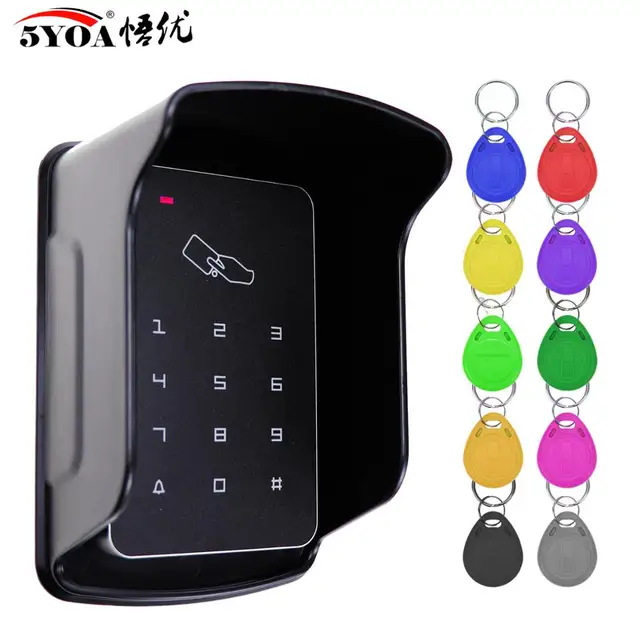 Standalone Access Controller RFID Access Control Keypad Waterproof Rainproof Cover digital panel Card Reader Door Lock System 1