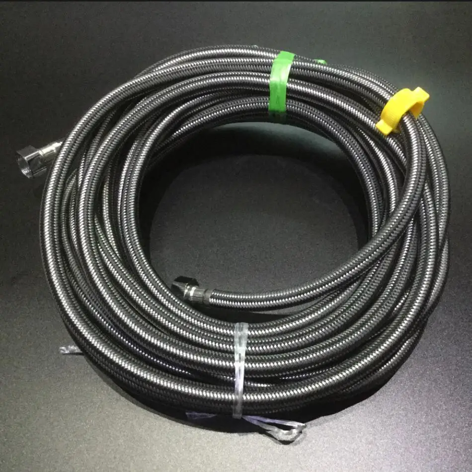 Weaving Metal Stainless Steel Flexible Hose 3 M 4 M 5 M 6 M 8 M 10 M 4 Points Water Heater Water Inlet-outlet pipe Ultra Long Pi