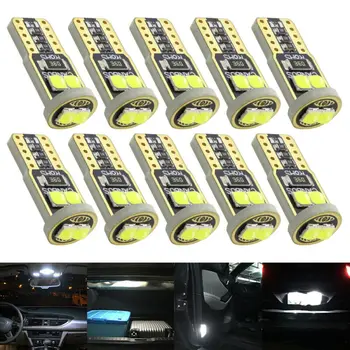 

W5W 194 168 147 152 158 159 T10 Canbus LED Bulbs Dome Lamp DC 12V 10pcs set