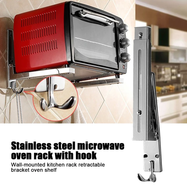 Electric Oven Holders,Wall-mounted Microwave Oven Rack Kitchen Shelf,Storage  Racks Wall Shelf,Kitchen Organizer,Punch-free - AliExpress