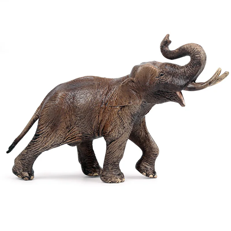 

Children's Solid Simulation Wildlife World Elephant Model Toys African Elephant Zoo Icon Model Decoration