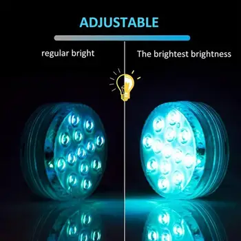 

IP68 WATERPROOF Multi Color Swimming Pool Light Party Lamp Underwater Light Remote Control LED-Light Wedding Submersible