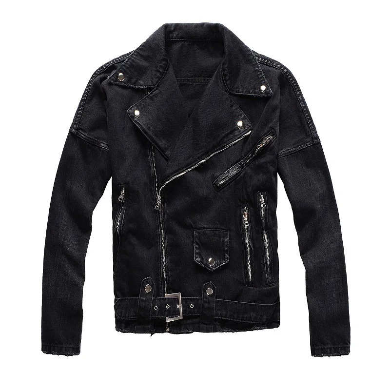 American Streetwear Fashion Men Jacket Top Quality Brand Designer Zipper Hip Hop Jacket Men Denim Punk Coat Biker Jackets Hombre American Streetwear Fashion Men Jacket Top Quality Brand Designer Zipper Hip Hop Jacket Men Denim Punk Coat Biker Jackets Hombre