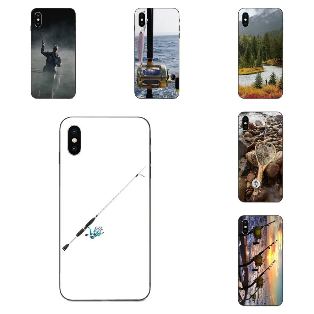 Мягкий ТПУ дизайн для Huawei nova 2 2S 3i 4 4e 5i Y3 Y5 II Y6 Y7 Y9 Lite Plus Prime Pro 2017 2018 2019 удочка ловли