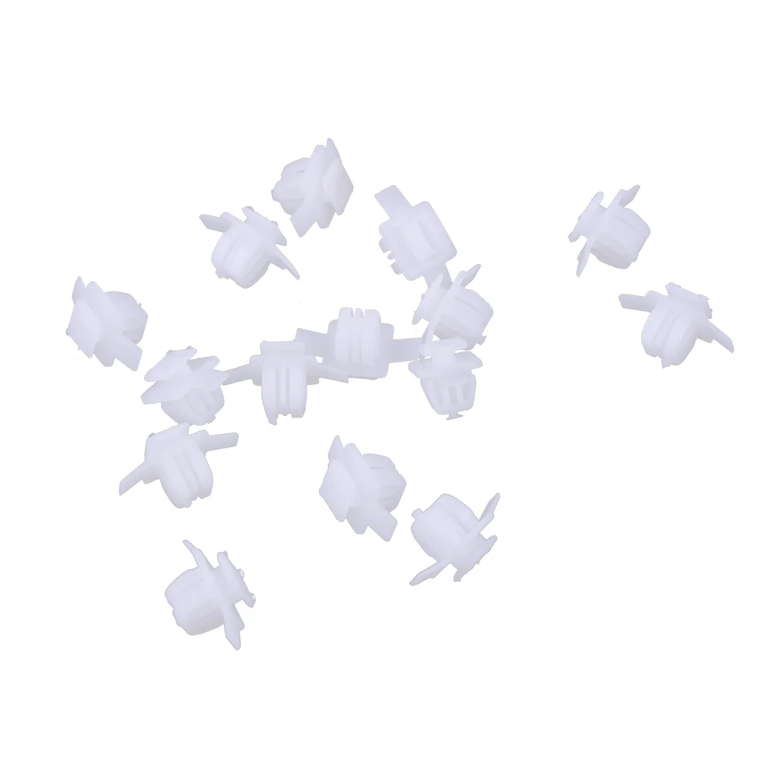15pcs Car Wing Wheel Arch Trim Clips Surround Garnish White Nylon