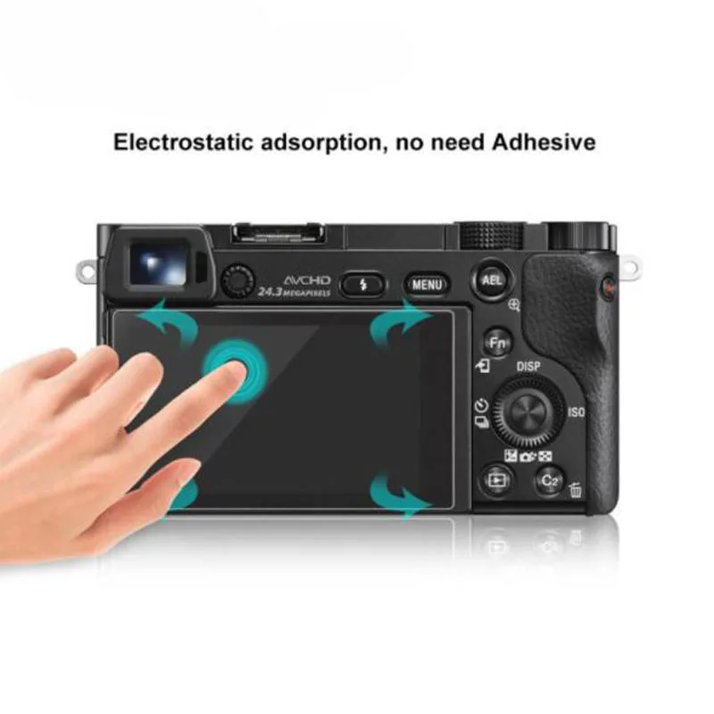 LCD Display Screen Tempered Glass Protector For Sony Alpha A6600 A6000 A6100 A6300 A6400 A5000 NEX-7/6/5/5N/5T/5R/3 Screen Films Protection Cover