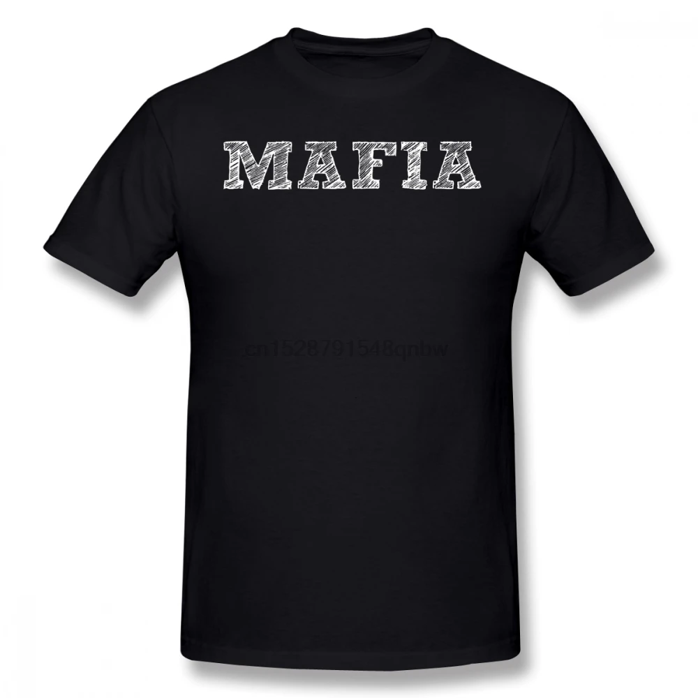 Mafia/футболка футболка Mafia Awesome Базовая 100 хлопок принт XXX Мужская с коротким