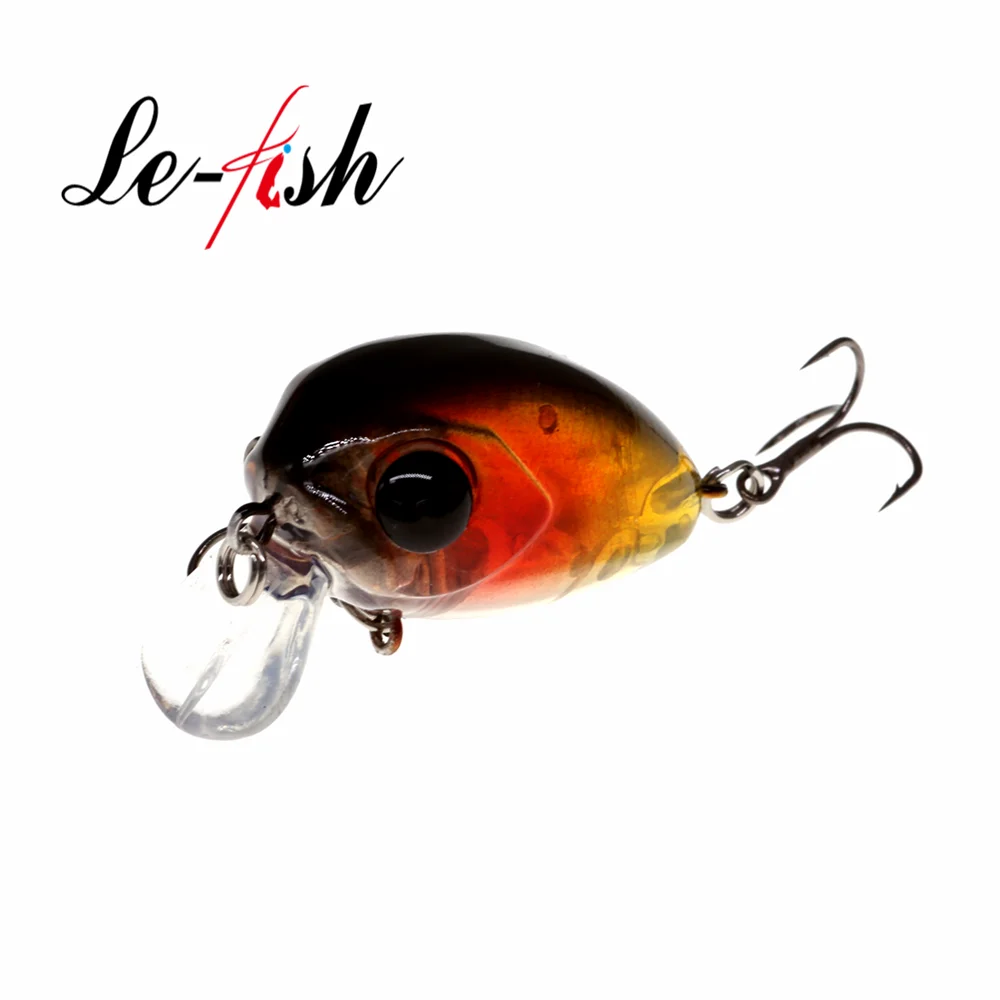 Le fish 32 мм 4 г сверхлегкие рыболовные приманки микро приманка воблер форель для щуки окунь бас плавающая кренкбейт Pesca
