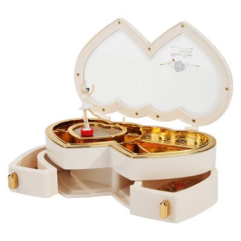 

Cute Birthday Present Christmas Git Creative Rotating Upright Music Box Wedding Party Ornaments Valentine Girls