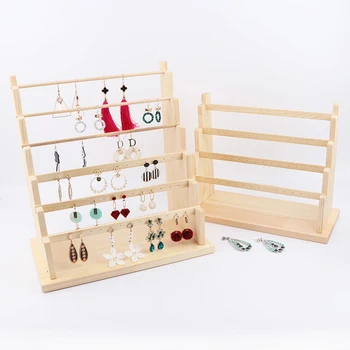 

Fashion Wood Jewelry Display Necklace Charms Jewelry Display Tray Pendant Earrings Card Style Pendant Display Tag Card 2020
