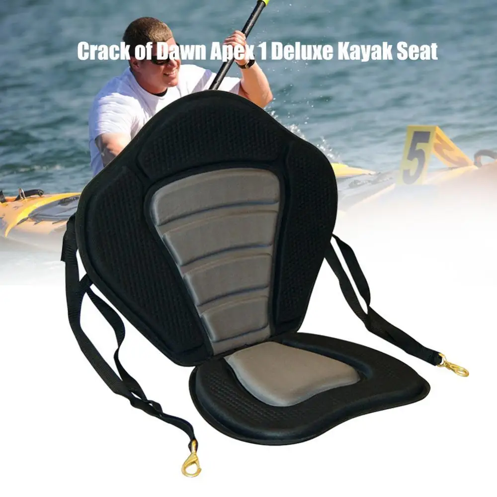 Kayak Seat Universal Adjustable Padded Sit On Canoe Back Rest Cushion Fish Boat 