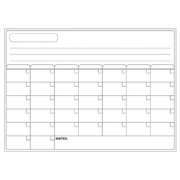 

Dry Erase Calendar - A3 Magnetic Dry Erase Weekly Calendar for Refrigerator - Grocery List and Week Menu Board for Fridge